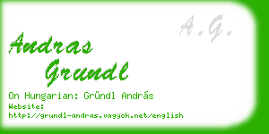 andras grundl business card